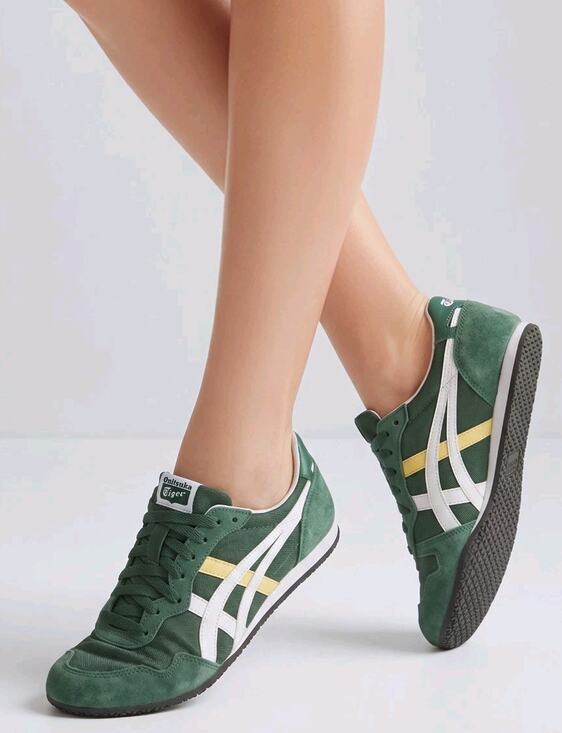 Onitsuka Tiger by Asics Shoes - Onitsuka Tiger Serrano Sneakers D109L Men's 5.5 Women's 7 EU 40 Green